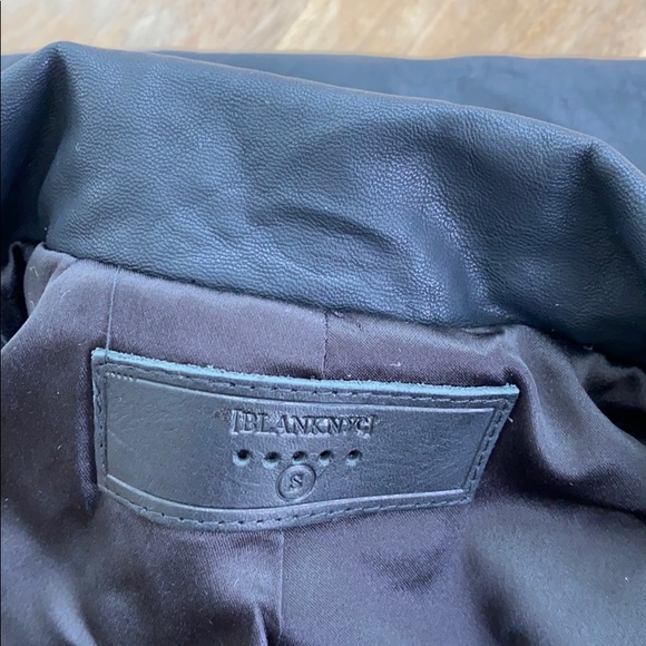 NWT Anthropologie Angela Vegan Leather Double-Breasted Blazer S - Picture 6 of 9